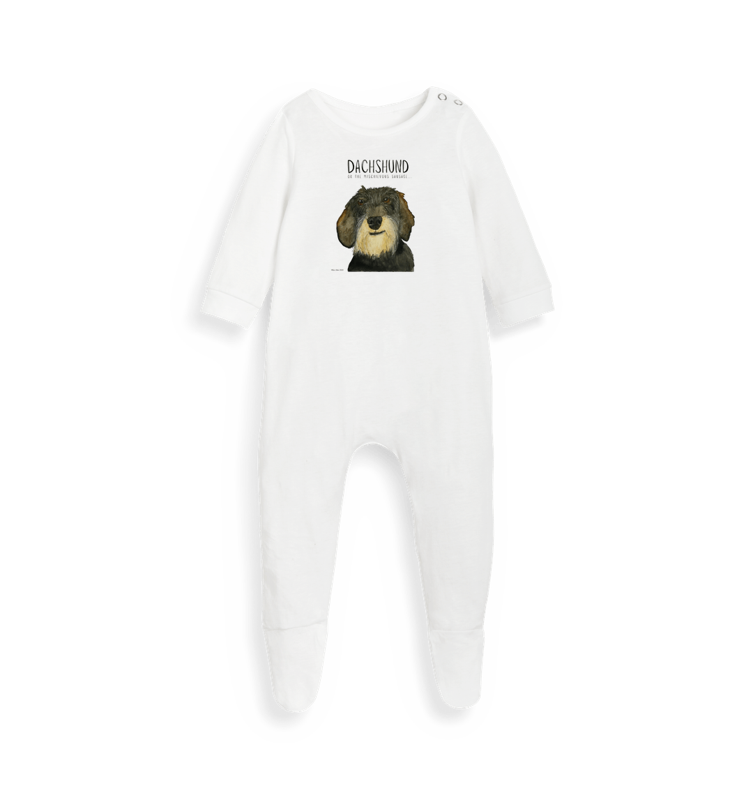 Mischievous Wire Haired Sausage Sleep Suit – Snug, Sustainable & Slightly Silly!