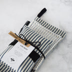 French Inspired Navy Stripe Kitchen Trio