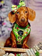 Winter Spruce & Berries Design Dog Bow Tie