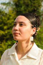 Tea Bag Hoop Earrings