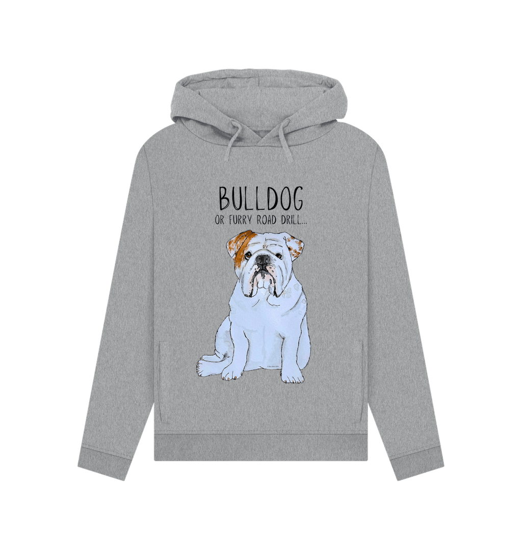 Bulldog Bold: Furry Road Drill Women’s Hoodie for Rebel Comfort!