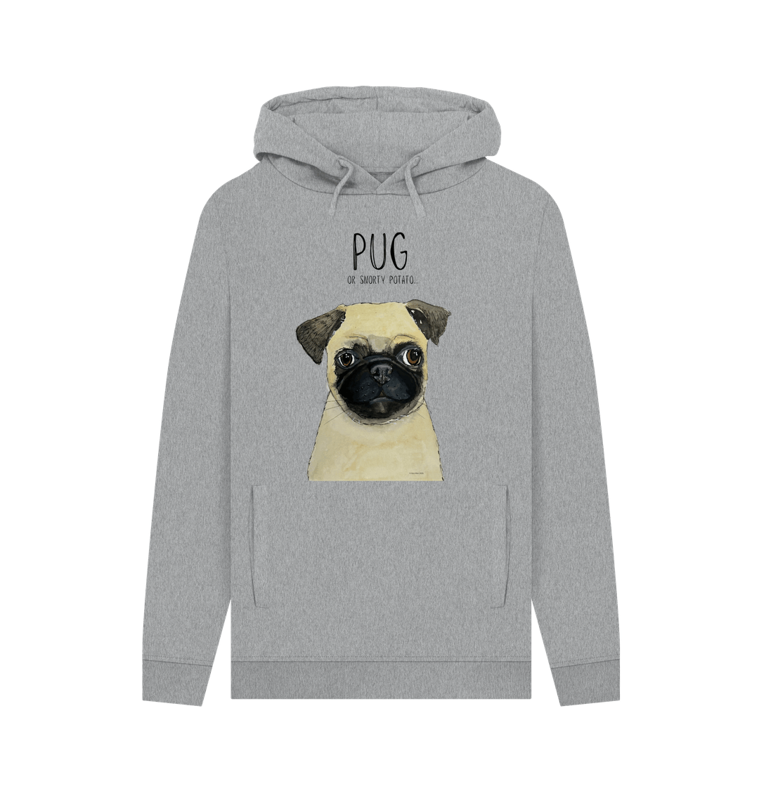 Pug or Snorty Potato? Men's Hoodie – Cozy, Funny, & Pug-tastic!