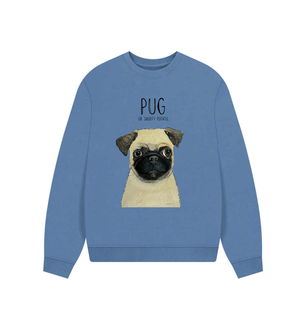 Pug Women's Oversized Sweatshirt