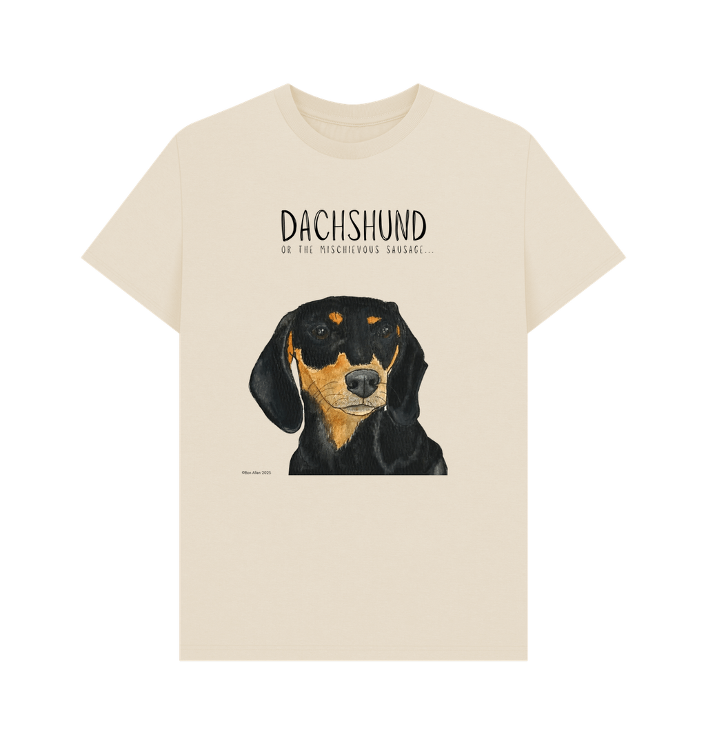 Black & Tan Dachshund Tee – Mischievous Hot Dog Energy!