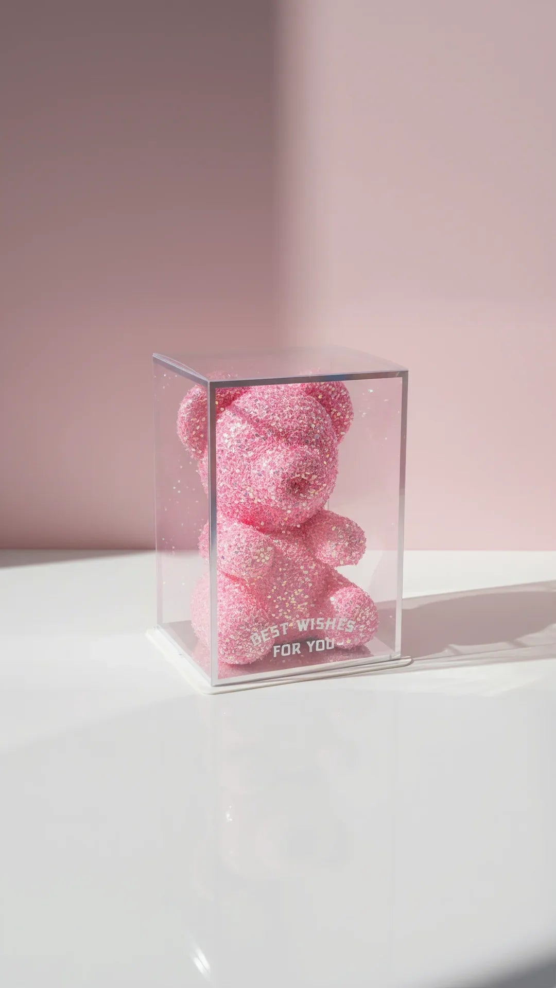 Crystal Glitter Teddy Bear Figurine With Gift Box