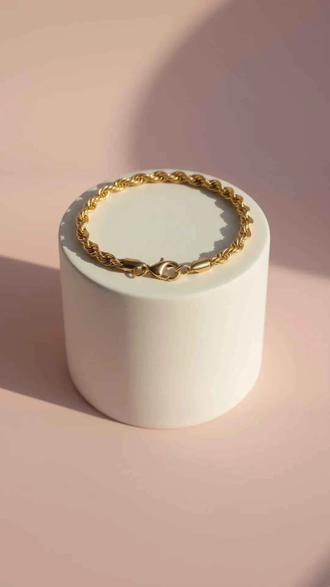 Twisted Rope Chain Bracelet