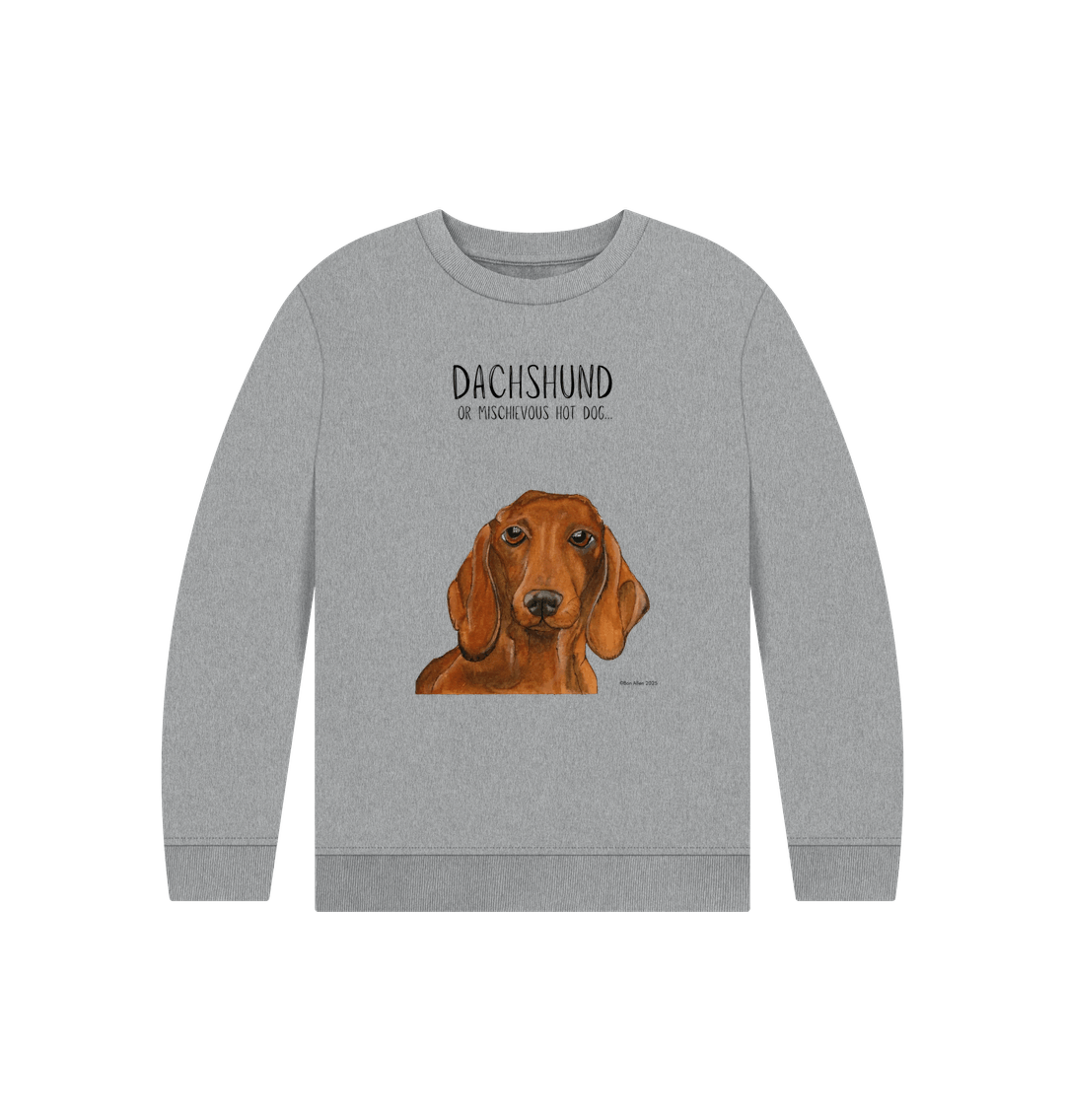 Snuggly Sausage Dog Kids' Sweatshirt – Ethically Made Cuteness!