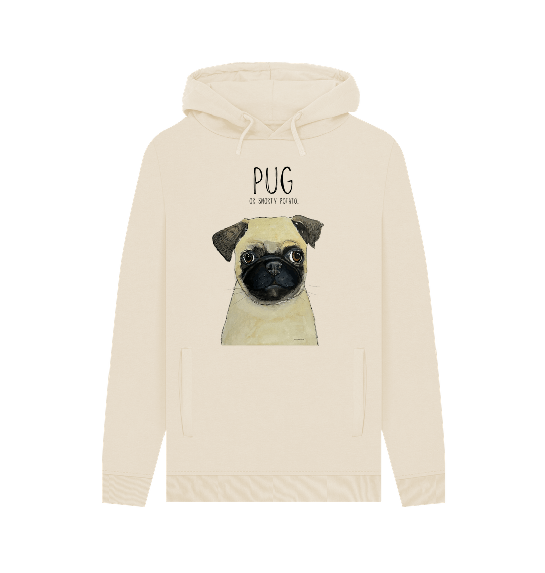 Pug or Snorty Potato? Men's Hoodie – Cozy, Funny, & Pug-tastic!