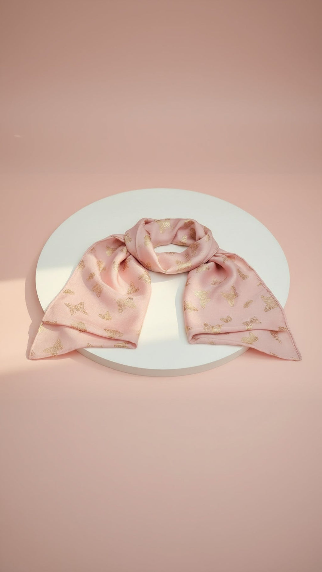 Butterfly Shimmer Gold Foil Scarf Pack of 12