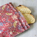 THE Beeswax Bag - William Morris Red