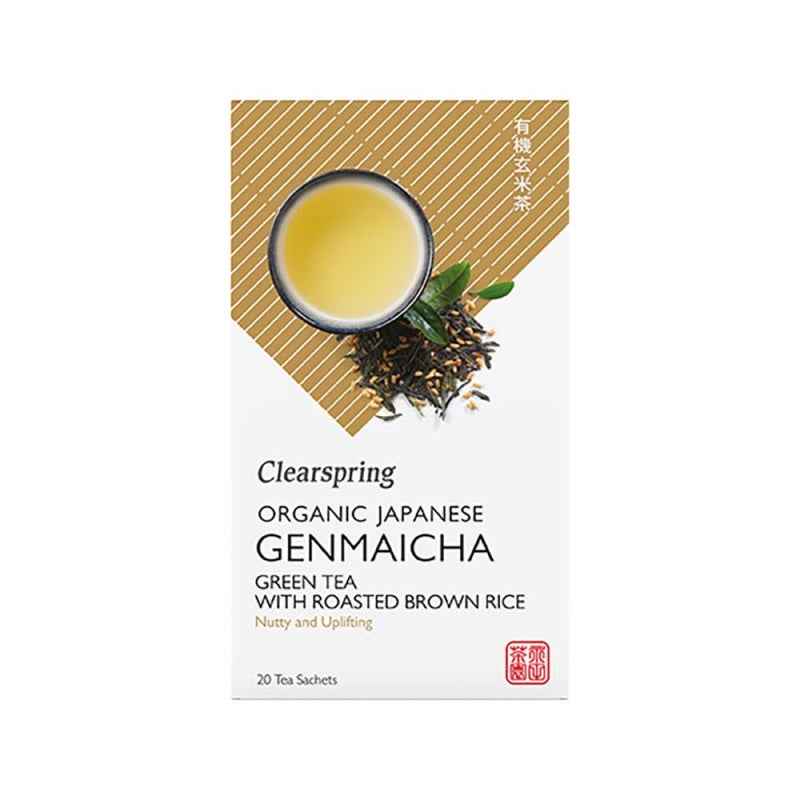 Clearspring Organic Genmaicha Green Tea Bags With Roasted Brown Rice (20 bags)