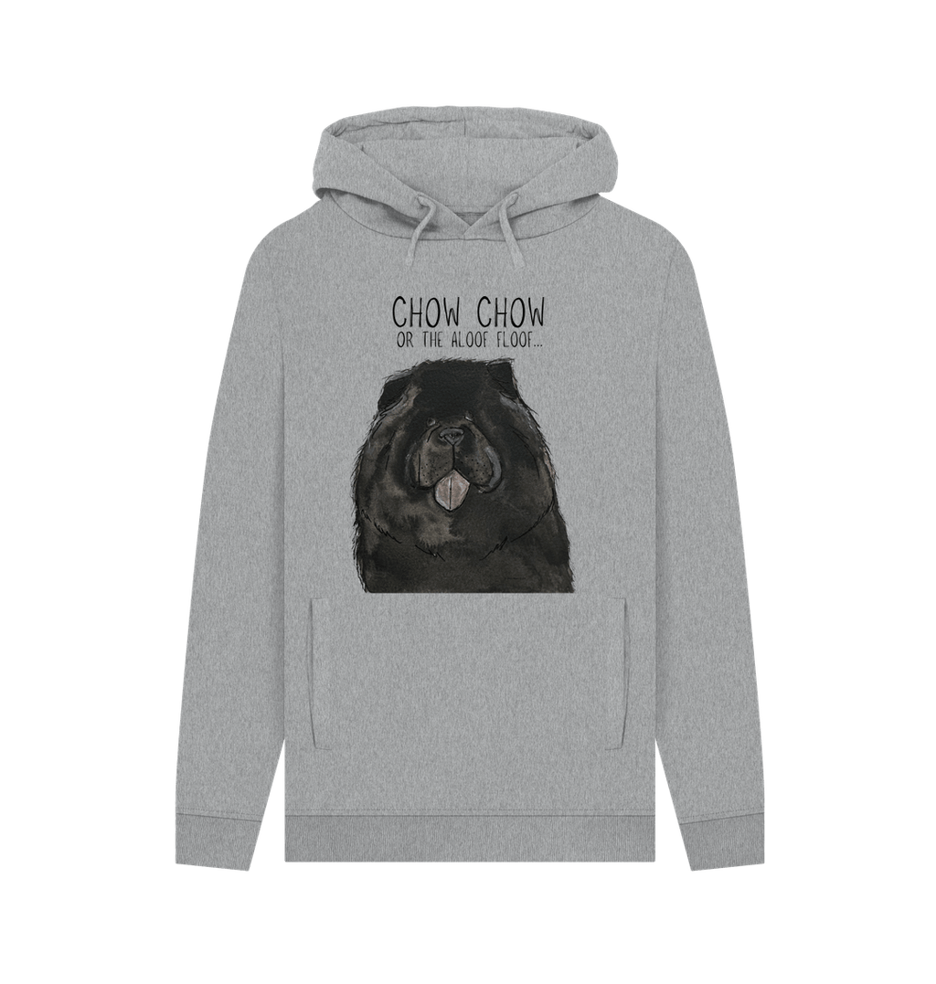 Black Chow Chow 'The Aloof Floof' Men's Hoodie – Stylish and Cozy