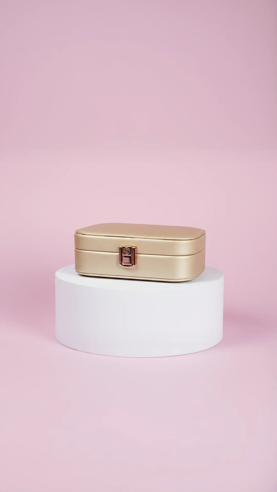 Travel Jewellery Box – Compact Trinket Organizer With Mirror