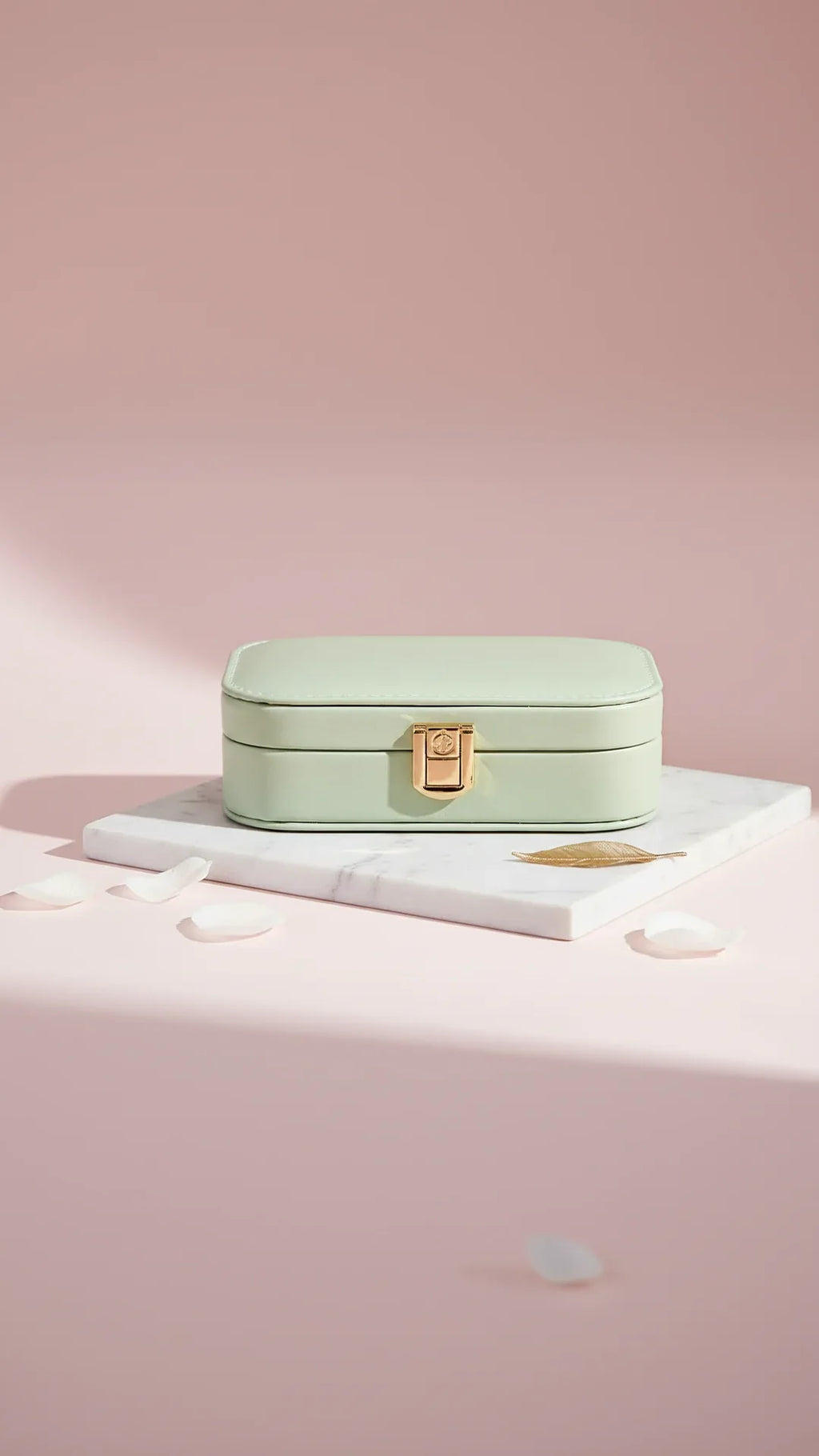 Travel Jewellery Box – Compact Trinket Organizer With Mirror