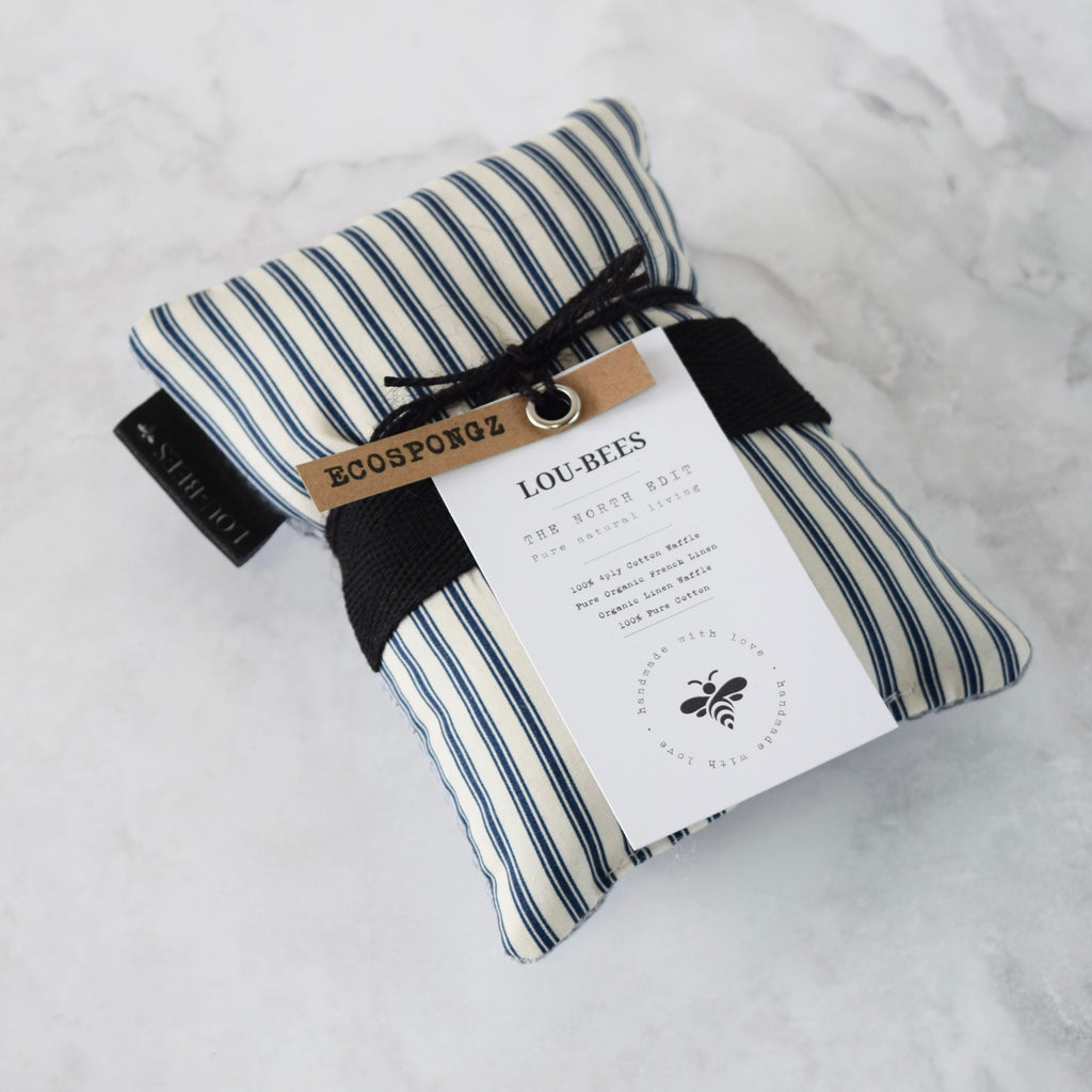 Navy Stripe Dish Sponge