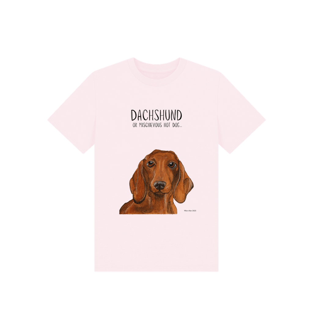 Mischievous Hot Dog Kids' T-Shirt – Small Pup, Big Attitude!