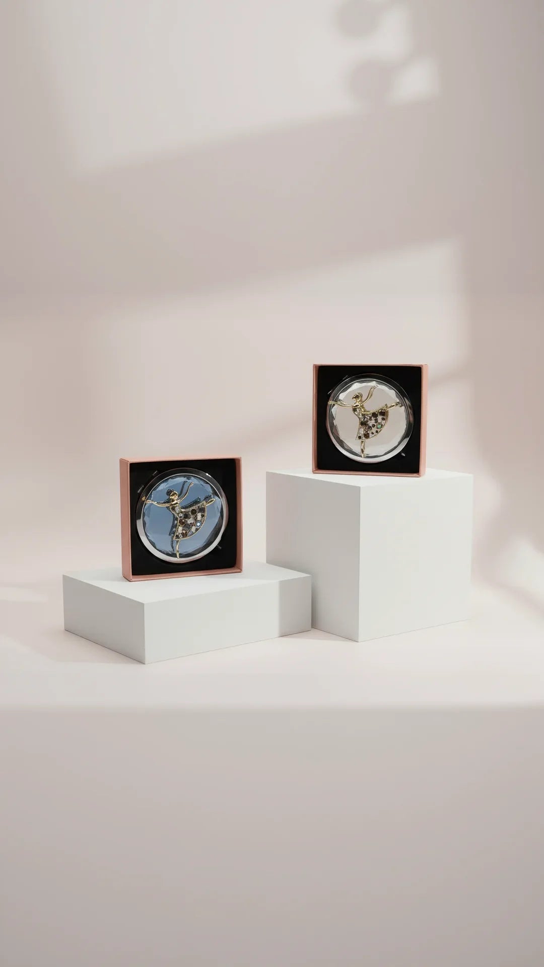 Ballerina Dancer Compact Mirror & Gift Box