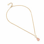 Classic Athena Kate Gemstone Necklace: Peach Moonstone