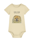 Cutest Little Pup: Fawn Chow Chow Baby Bodysuit!