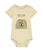 Cutest Little Pup: Fawn Chow Chow Baby Bodysuit!