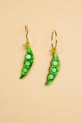 Pea Pod Hoop Earrings