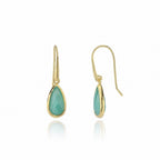 Simi Teardrop Gemstone Earrings: Pariba Onyx