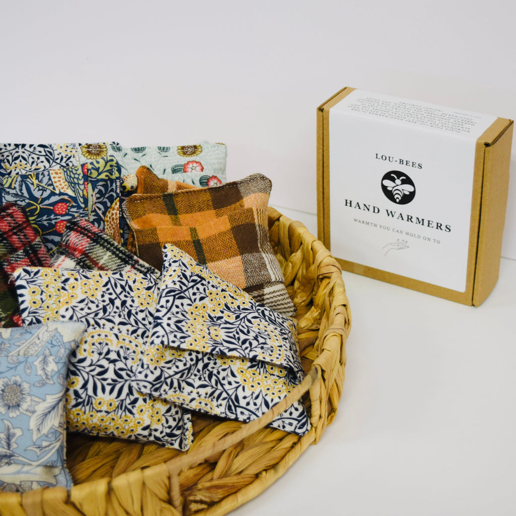 Hand Warmers – Soft Red Highland Tartan