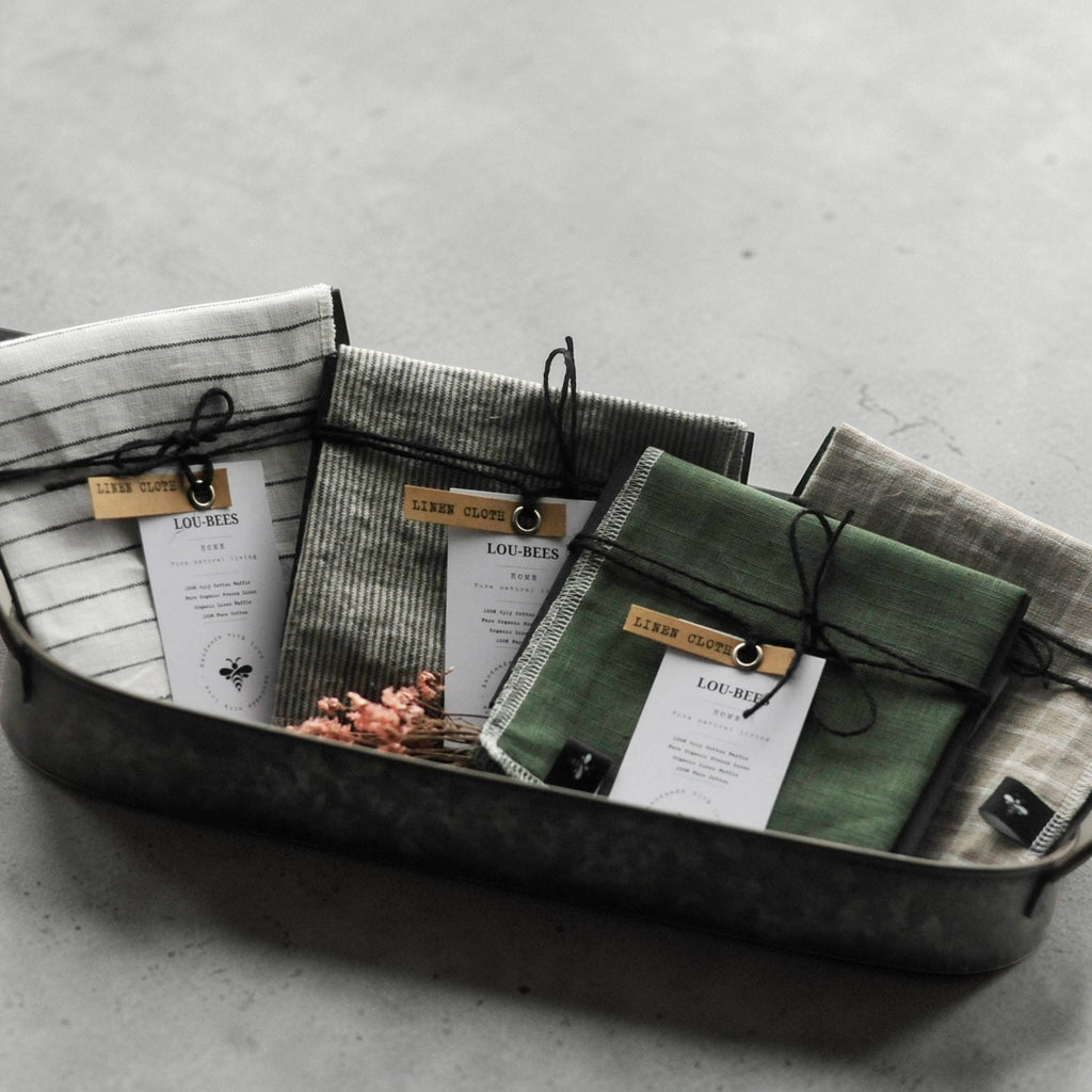 Neutral Linen Cloth Set