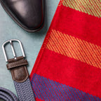 Red Stripe Bamboo Scarf