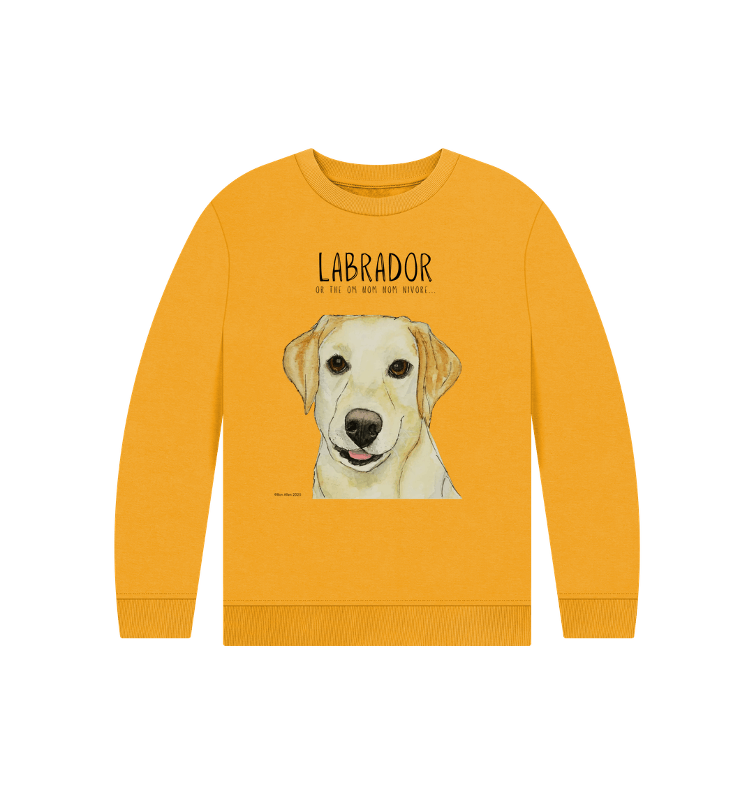 Crumb Catcher in Chief – The Yellow Labrador Kids' Sweatshirt