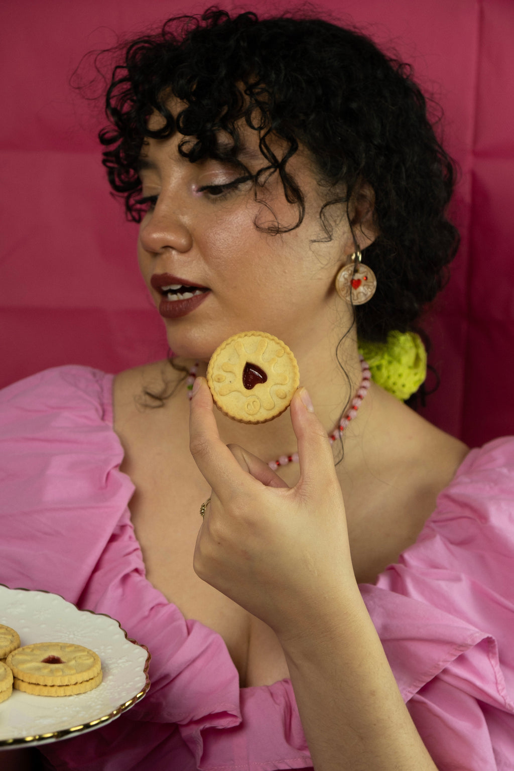 Jammy Heart Hoop Earrings
