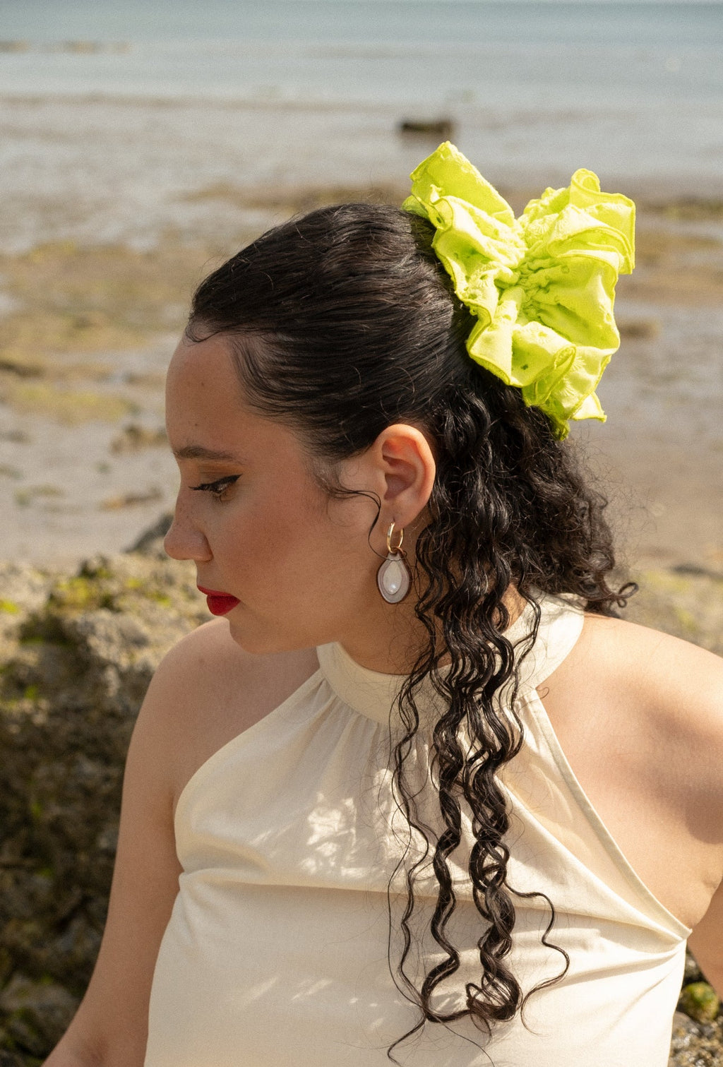 Oyster Hoop Earrings