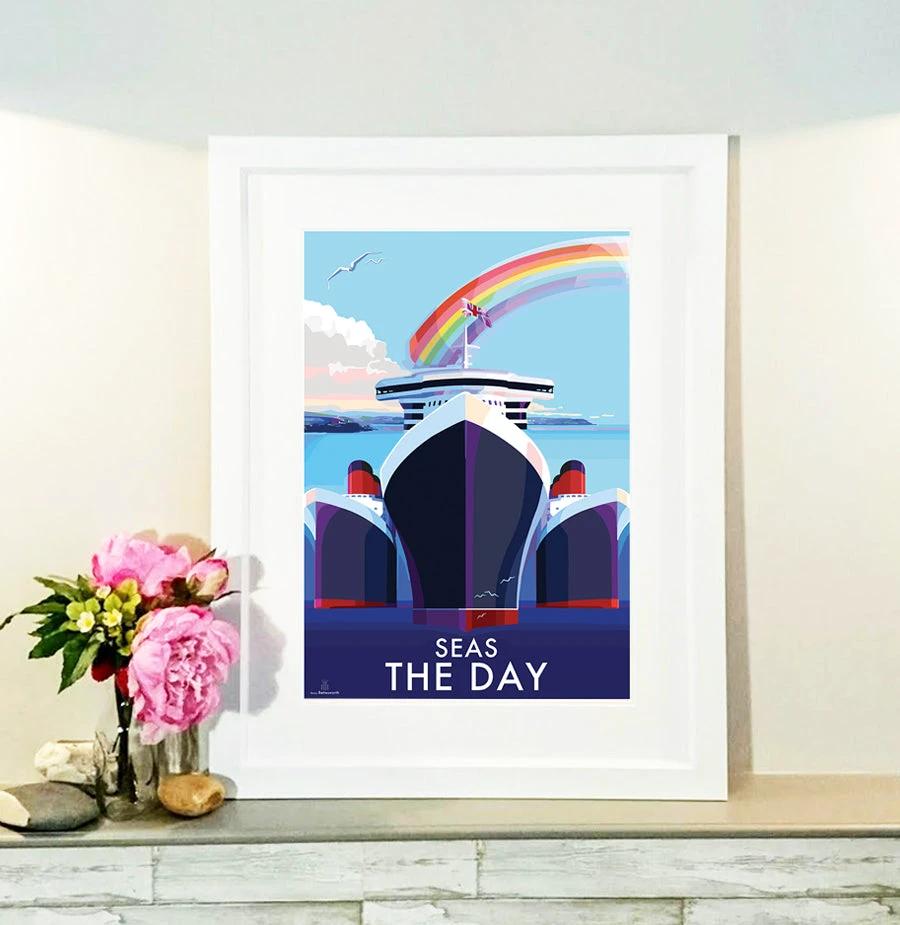 Seas The Day Poster of Torbay Cruise Ships | BeckyBettesworth by BeckyBettesworth (seas-the-day)
