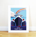 Seas The Day Poster of Torbay Cruise Ships | BeckyBettesworth by BeckyBettesworth (seas-the-day)