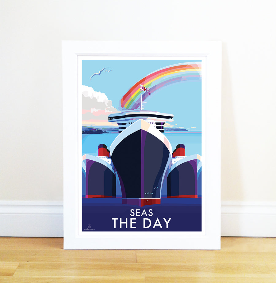 Seas The Day Poster of Torbay Cruise Ships | BeckyBettesworth by BeckyBettesworth (seas-the-day)