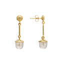 Acorn Drop Earrings Moonstone