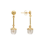 Acorn Drop Earrings Moonstone