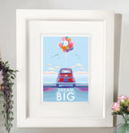 Dream Big Motivational Poster – Vintage Style Inspirational Art by BeckyBettesworth (dream-big)