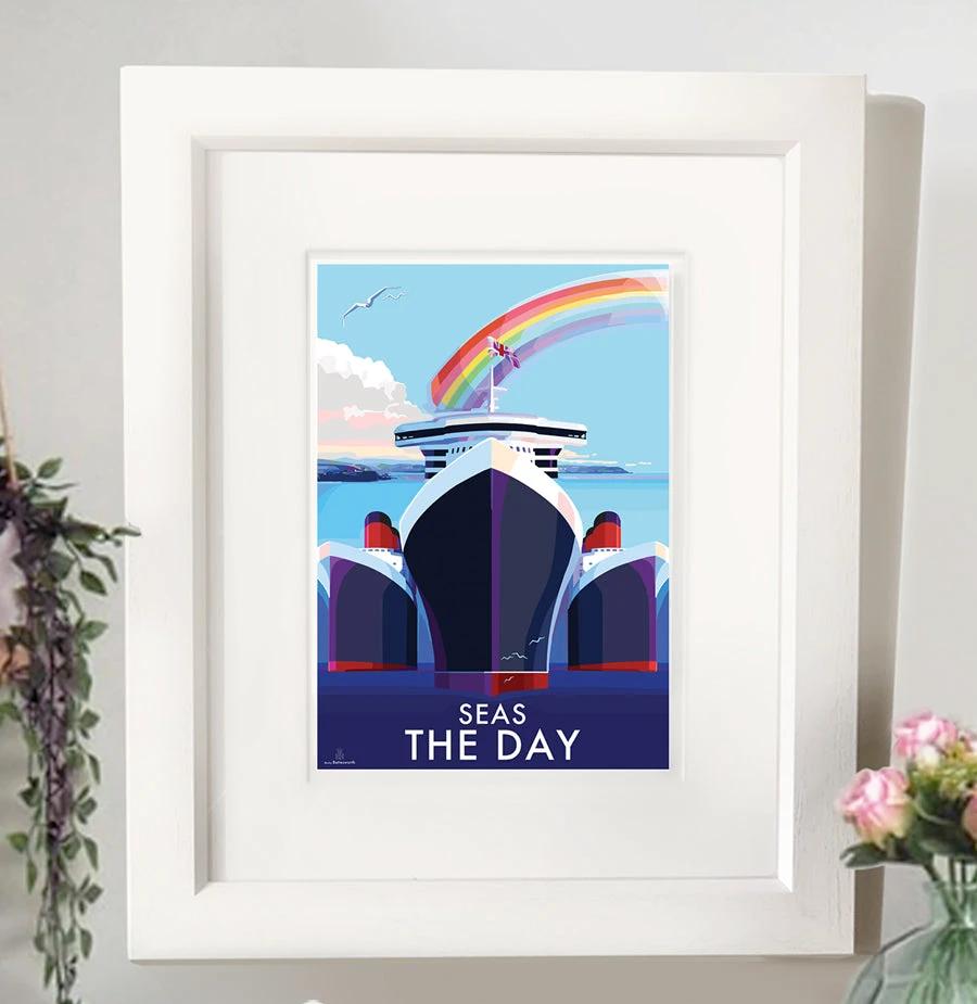 Seas The Day Poster of Torbay Cruise Ships | BeckyBettesworth by BeckyBettesworth (seas-the-day)