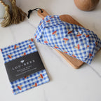 Toadstools on Gingham Beeswax Wrap – Large