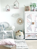 White Bottom cat Whiskers Basket - Extra Large