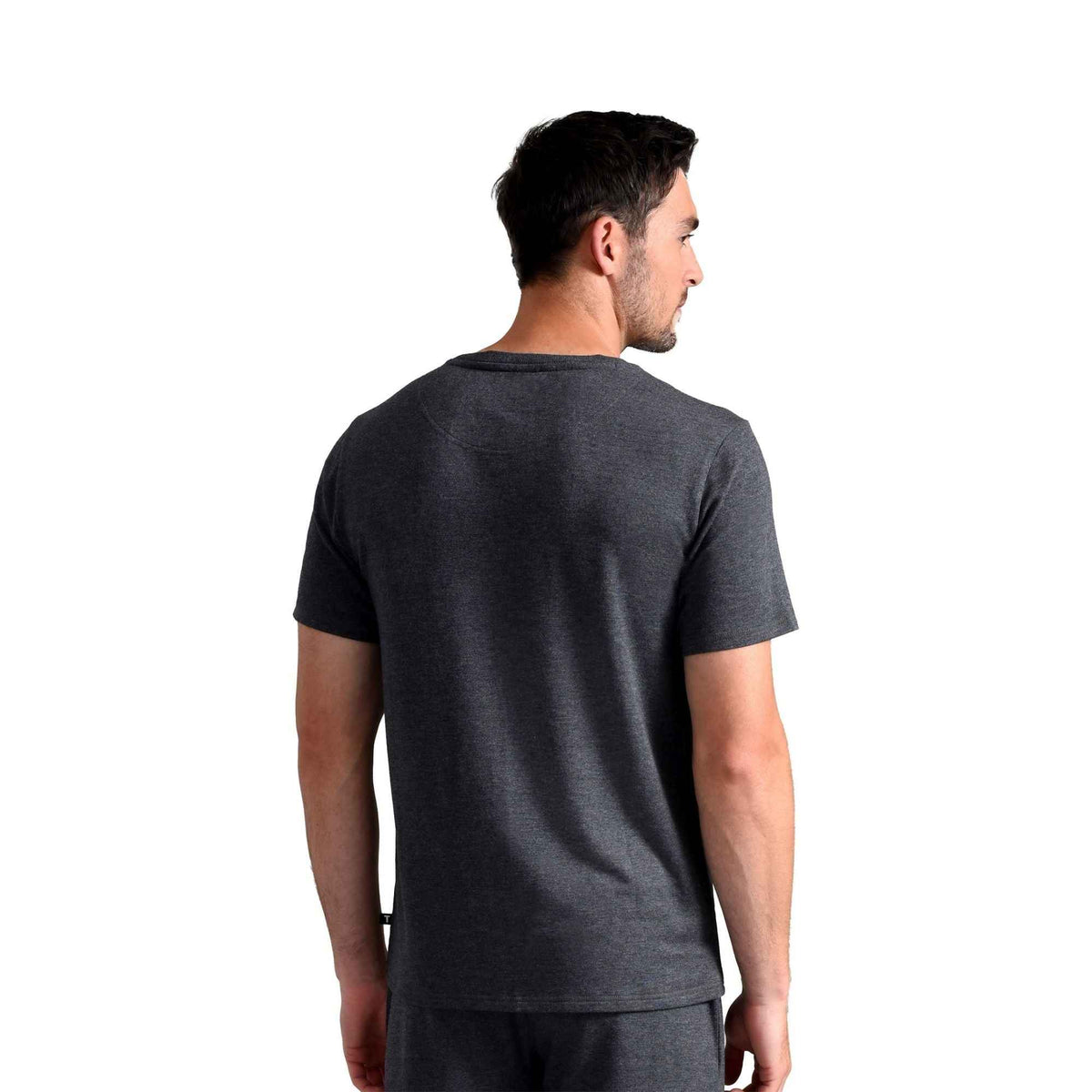 Mens Short Sleeve Luxury Pyjama Top Loungewear T-Shirt