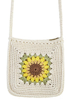 Yumi Handmade White Sunflower Crochet Bag