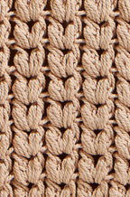Yumi Brown Crochet Small Cross Body