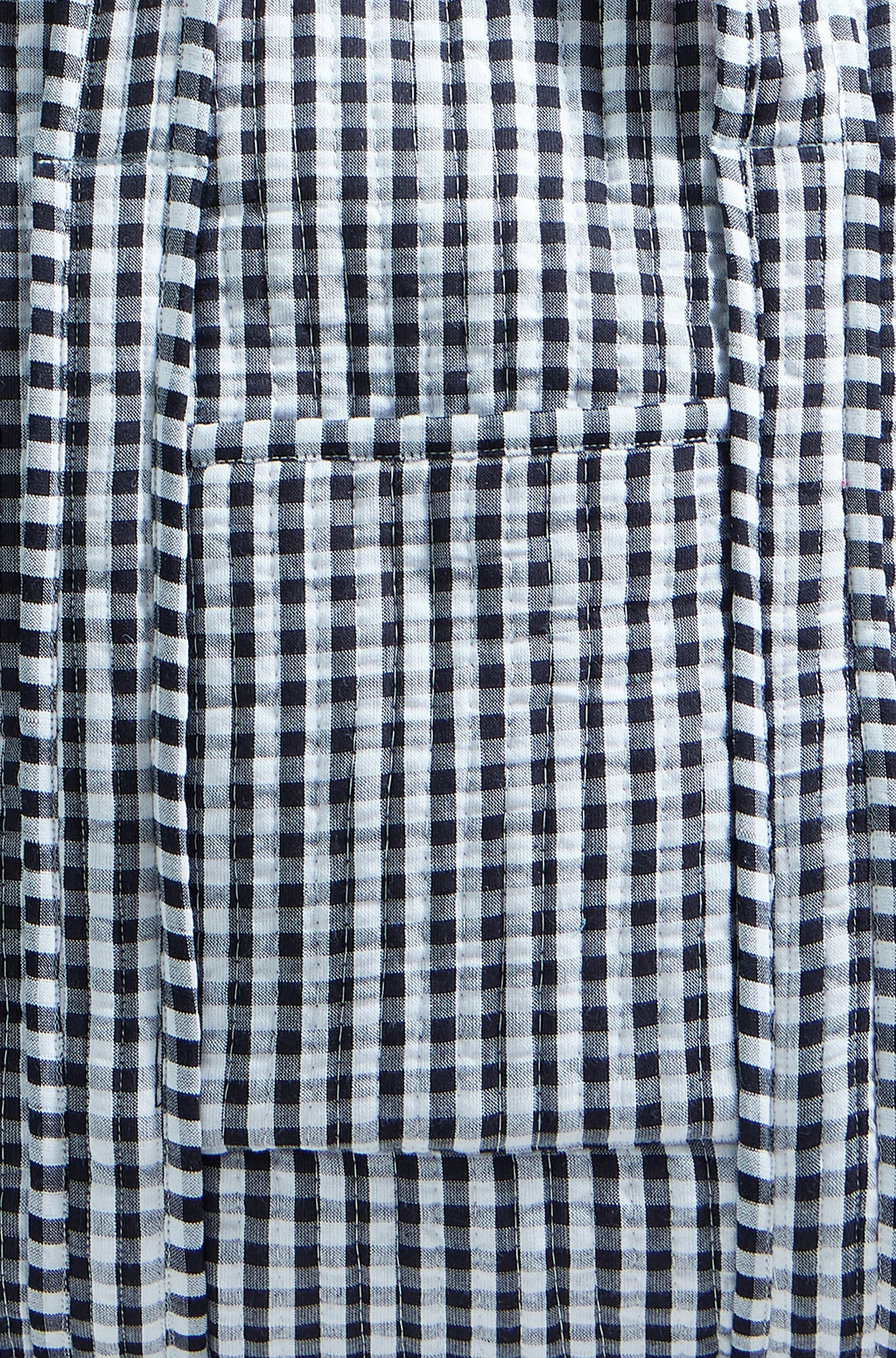 Yumi Black Gingham Quilted Shopper Bag