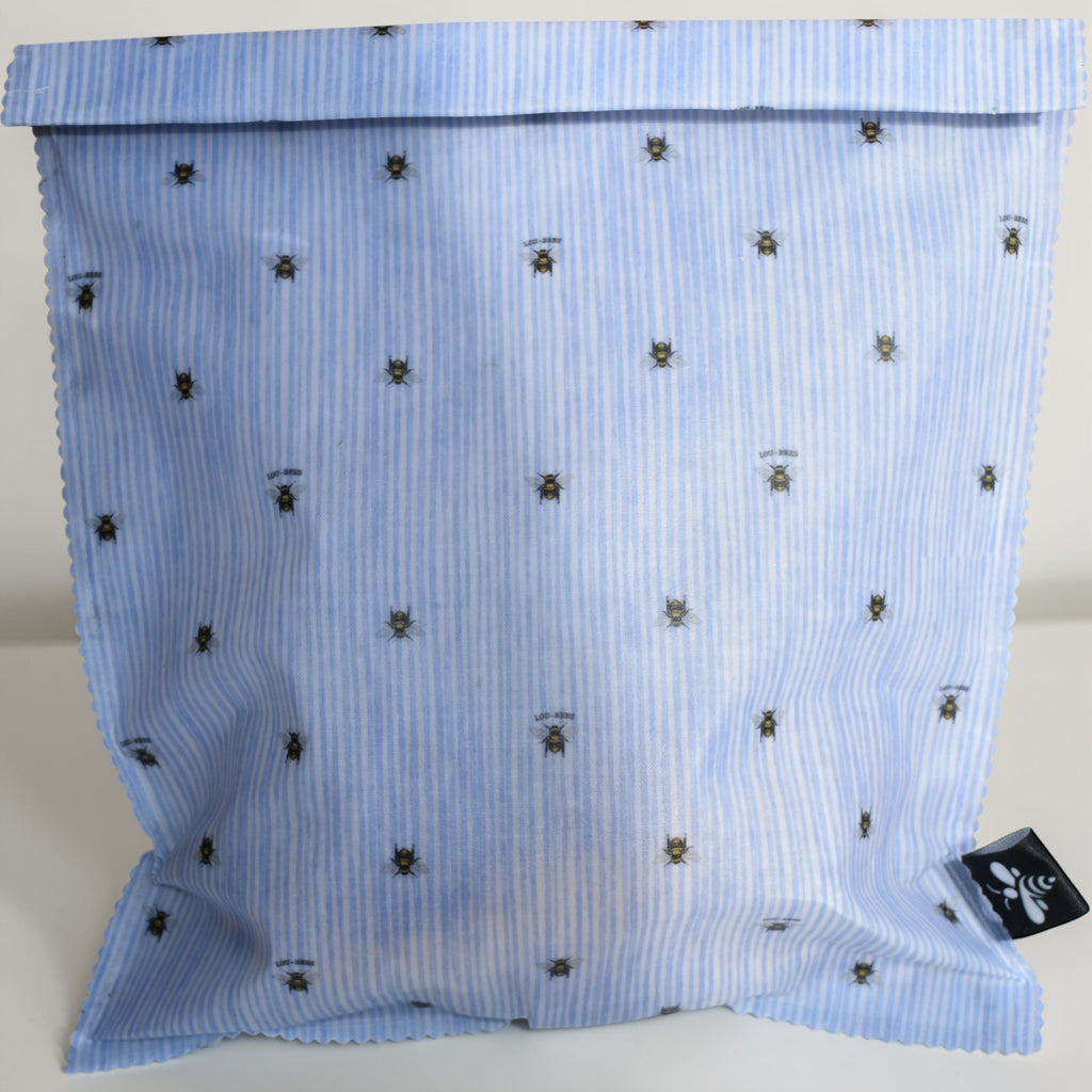 Lou-bees Designed Blue Bee Beeswax Food Bag – Reusable Eco Storage