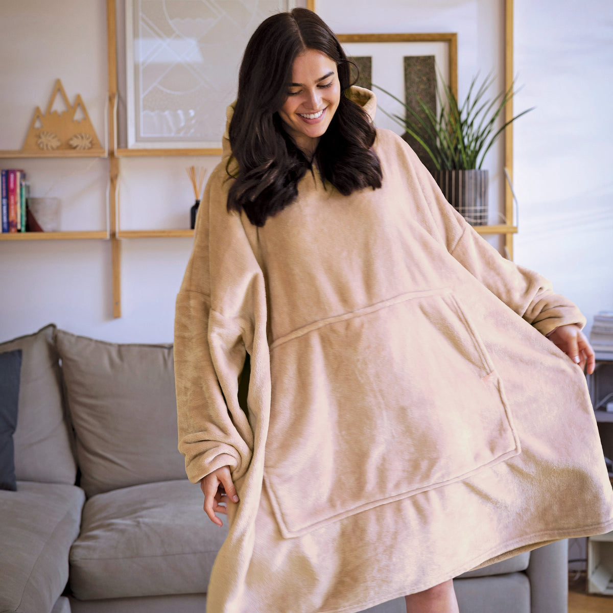 Mega Soul Warming Soft Fleece Oversized Snoodie Hoodie for Winter