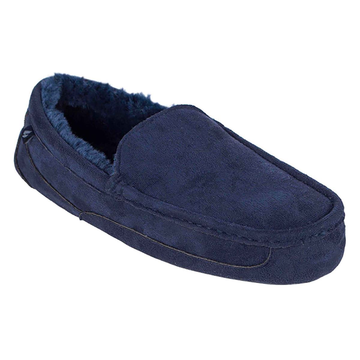Mens Fleece Lined Memory Foam Slippers for Winter