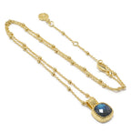 Tetra Square Gemstone Pendant with Labradorite