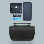 Aura Handmade Leather Bag - Iced Coffee